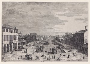 Mestre, from the series Vedute (Views) by Canaletto (Giovanni Antonio Canal)