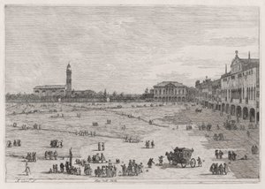 Prato della Valle, from the series Vedute by Canaletto (Giovanni Antonio Canal)