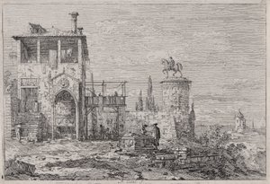 The Equestrian Monument, from the series Vedute (Views)