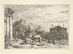 The Market at Dolo, from the series Vedute (Views)