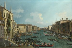 A Regatta on the Grand Canal by Giovanni Antonio Canal