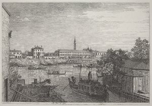 At the Gates of Dolo by Canaletto