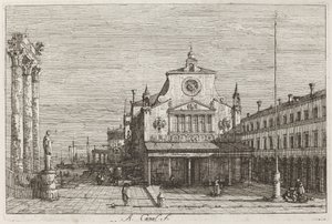 Imaginary View of S. Giacomo di Rialto by Canaletto
