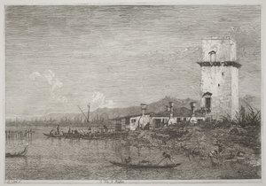 The Tower of Malghera by Canaletto
