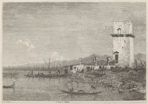 La Torre di Malghera by Canaletto