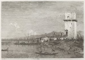 La Torre di Malghera, c. 1735-1746 by Canaletto