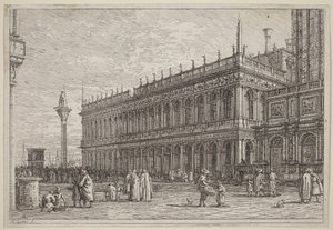 The Library. V. by Canaletto