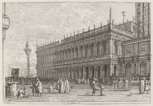 The Library. V. [upper left], in or before 1742 by Canaletto