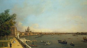 London. The Thames from Somerset House Terrace towards the City