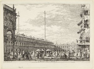 Piazza San Marco with the Procuratie Nuove and San Geminiano by Canaletto