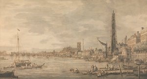 The City of Westminster from Near the York Water Gate by Canaletto