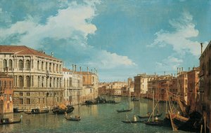 The Grand Canal, Venice, Looking North-West, with the Palazzo Pesaro, the Palazzo Foscarini and the Pinnacle of S. Stae on the Left and the Palazzo Vendramin-Calergi and S. Marcuola on the Right by Giovanni Antonio Canal