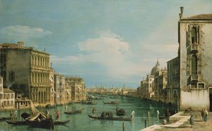 The Grand Canal Venice Looking East from the Campo di San Vio by Giovanni Antonio Canal