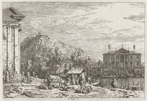 The Market at Dolo, c. 1735-1746 by Canaletto