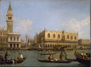 The Mole, view from the basin of Saint Mark to Venice (detail)
