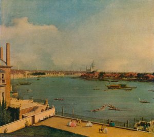 The Thames from Richmond House by Giovanni Antonio Canal