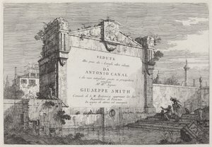 Title Plate by Canaletto