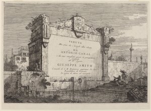 Title Plate by Canaletto