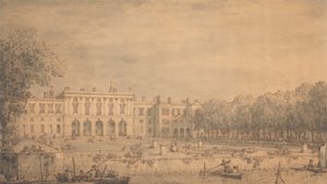 View of Old Somerset House from the Thames by Canaletto