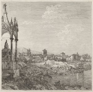 View of a Town with a Bishop
