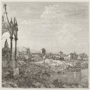 View of a Town with a Bishop
