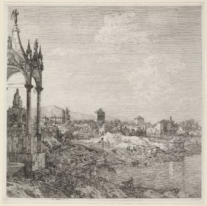View of a Town with a Bishop