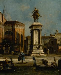 View of the Equestrian Statue of Bartolomeo Colleoni