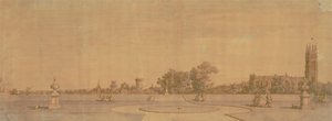 Warwick: The Town and Castle from the Priory Gardens by Canaletto