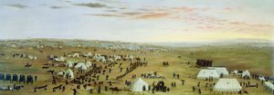 The Uruguaiana Camp, Rio Grande, Brazil by Candido Lopez