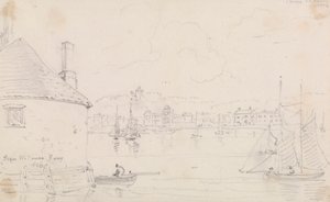 Cowes, from West Cowes Ferry, 22 March 1826 by Capt. Thomas Hastings