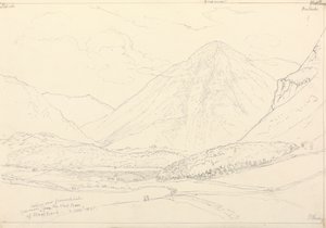 Grasmoor from the West Base of Mellbreak, 2 August 1835