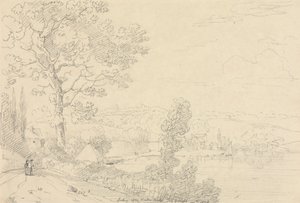 Looking upon Wootton Bridge, Isle of Wight, August 1828 by Capt. Thomas Hastings