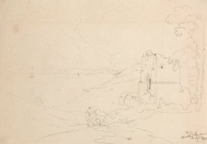Ruins of Walton Church, Clevedon, 6 September 1845