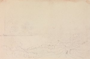 Sketch of a Cottage near the Shore