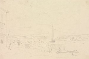 Sketch of a River Landscape, Isle of Wight by Capt. Thomas Hastings