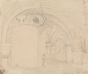 Undercroft, Cathedral of Canterbury by Capt. Thomas Hastings