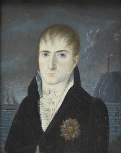 Portrait of Napoleon Bonaparte on the Island of Saint Helena, 1820