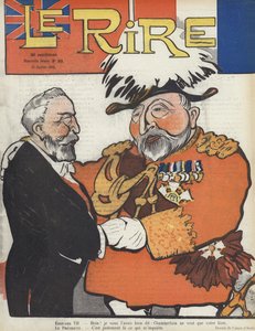 President Loubet of France and King Edward VII (Illustration for Le Rire)