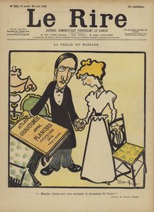 The Eve of Marriage, Illustration for Le Rire
