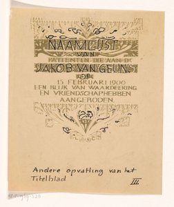 Tribute to Jacob van Geuns