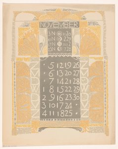 Calendar Page November 1899