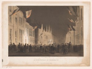 Bredestraat in Leiden Illuminated by Carel Christiaan Antony Last