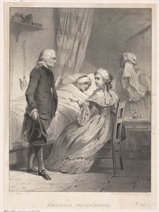 Elisabeth of France at the Bed of a Sick Person