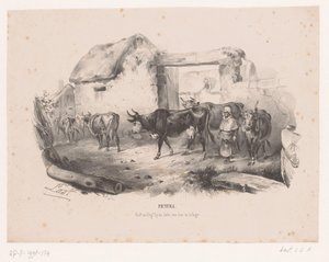 Herd of Cows with Shepherdess by Carel Christiaan Antony Last