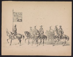 Masquerade of Utrecht Students, 1846 (plate 15) by Carel Christiaan Antony Last