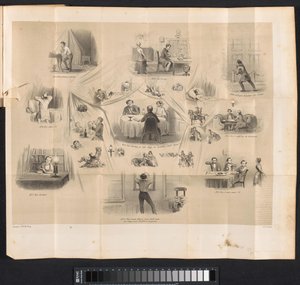 Caricature in Leiden Student Almanac, 1853 by Carel Christiaan Antony Last
