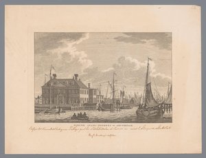 View of the New City Inn on the IJ in Amsterdam by Carel Frederik Bendorp (I)