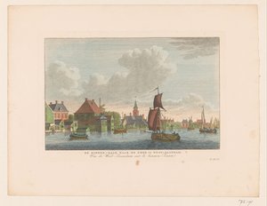 View of the Village of Westzaandam Seen Across the Water by Carel Frederik Bendorp (I)