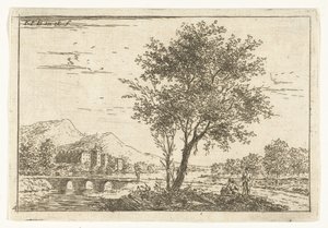 Hilly Landscape with Castle by a River, Landscapes (series title)