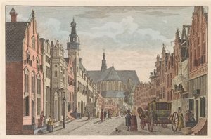 Langestraat in Alkmaar, ca. 1790
